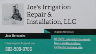 irrigation equipment supplier glendale Joe's Irrigation Repair & Installation, LLC