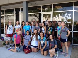 Members of the Perry HS Badminton Team recently visited the AZBC!
