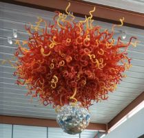 The Sun and the Moon by Dale Chihuly at the Foothills Library