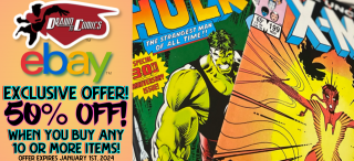 Save Up to 50% off your purchase in Drawn To Comics eBay Store!