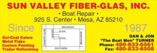 fiberglass repair service scottsdale Sun Valley Fiber-Glass Boat