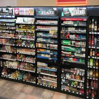 Cigarette and liquor display for c-store