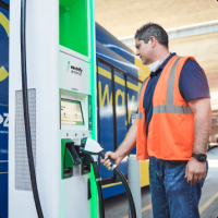 electric vehicle charging station contractor surprise Electrify America Charging Station