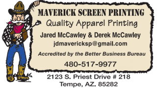screen printer tempe Maverick Screen Printing LLC