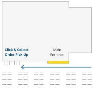 Map to IKEA Tempe Click & Collect pick-up location